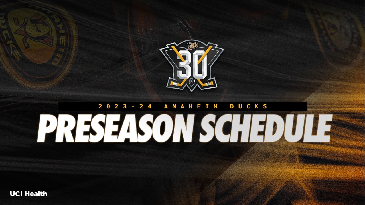 Ducks Announce 2023 Preseason Schedule Anaheim Ducks