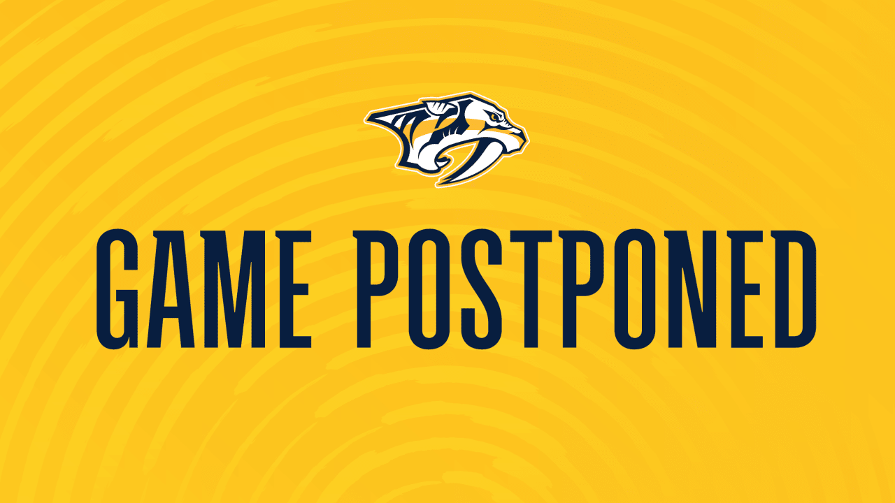 Nashville Predators Preseason Game at Tampa Bay Postponed Due to