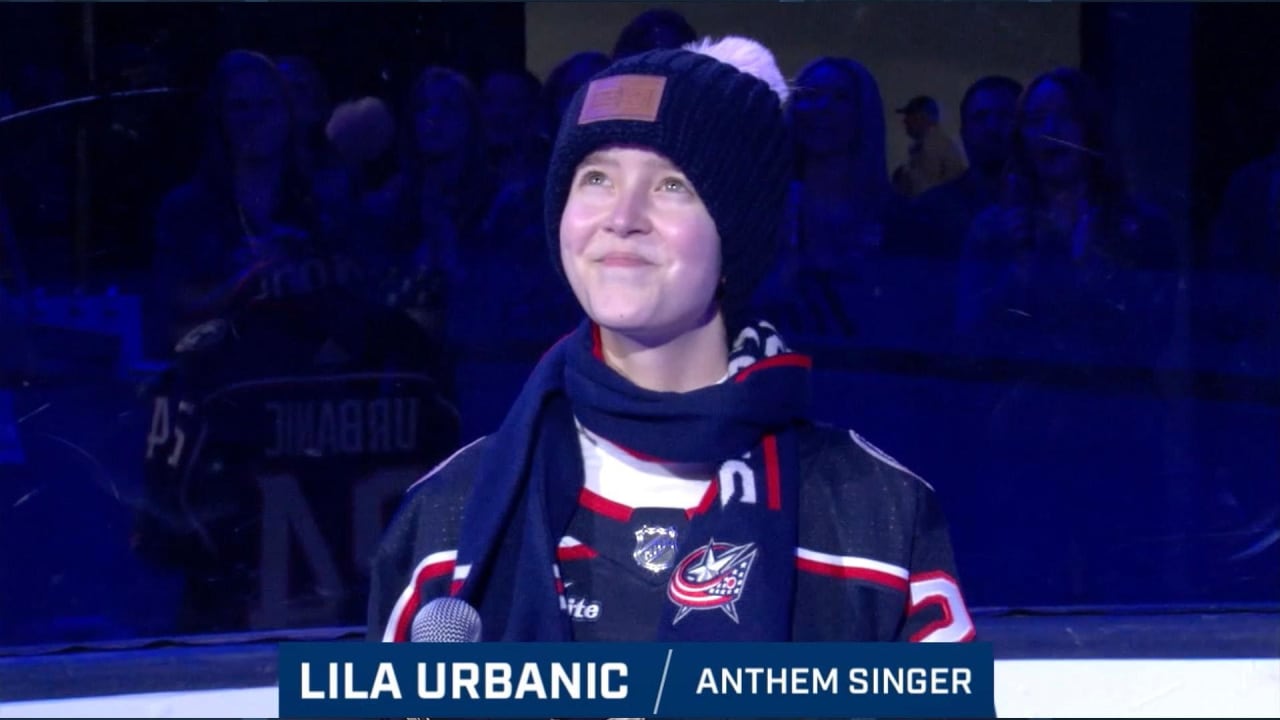 Lila Urbanic Performs National Anthem on Kids Takeover Day