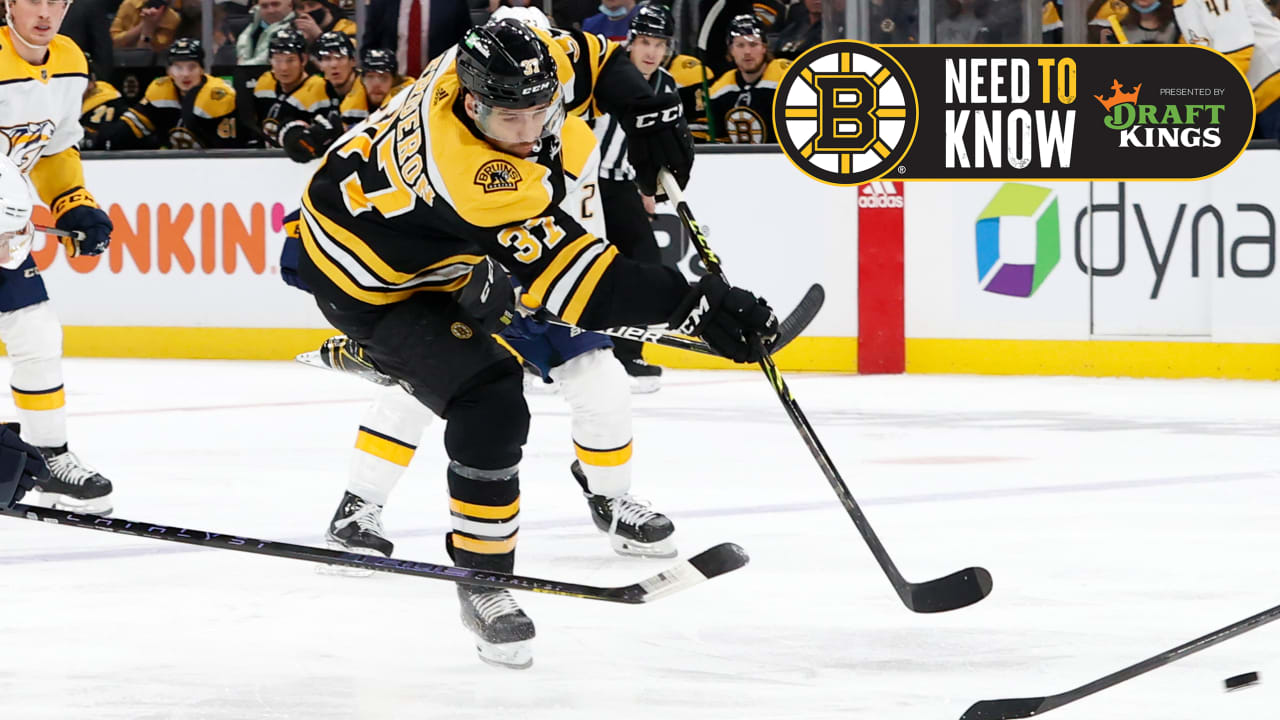 Need to Know: Bruins vs. Predators