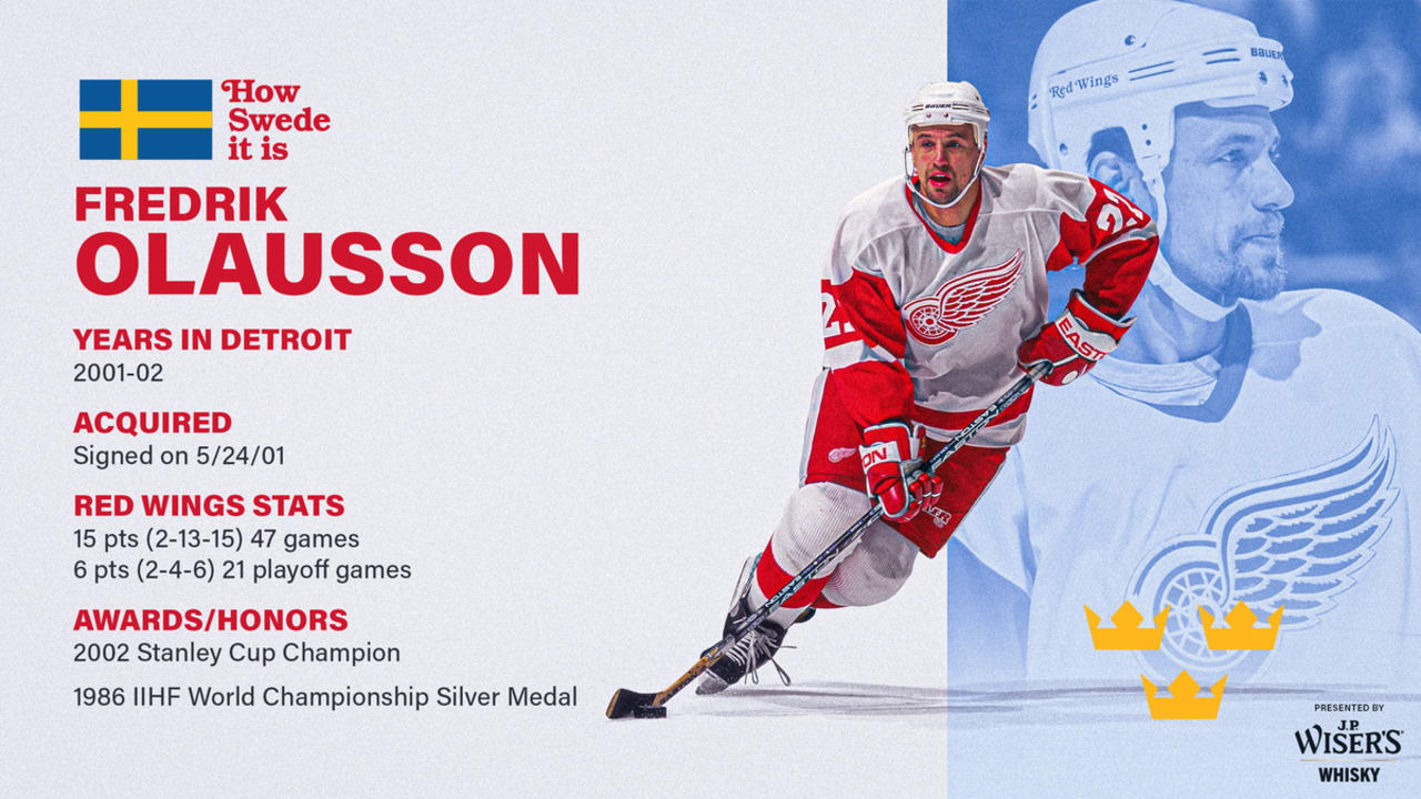Fredrik Olausson Played Key Role in Detroits 2002 Stanley Cup Run Detroit Red Wings