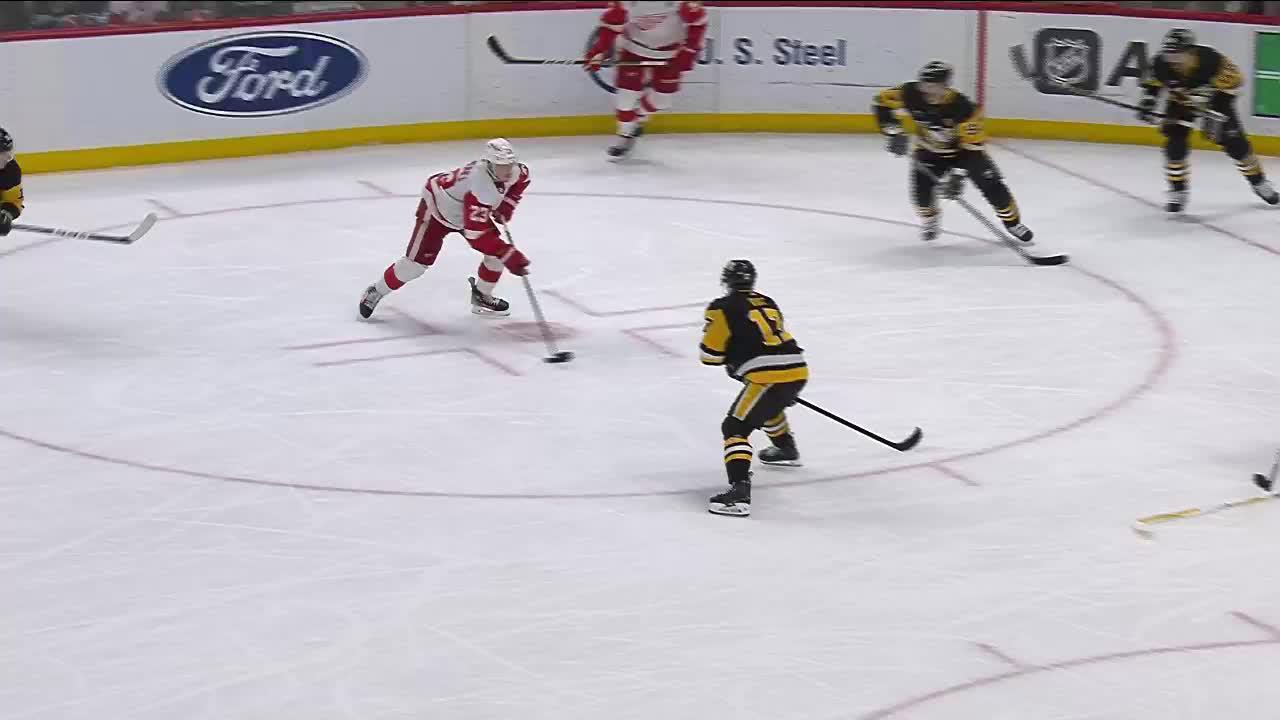 DET@PIT: Raymond scores goal against Alex Nedeljkovic | Detroit Red Wings