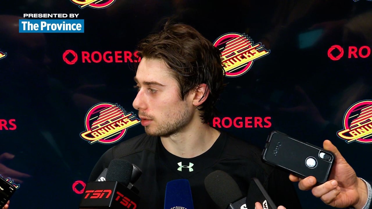 POSTGAME | Hughes Vs. TOR | Vancouver Canucks