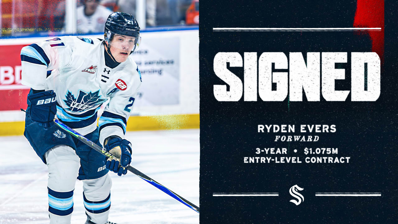 Seattle Kraken Sign Forward Ryden Evers to a Three-Year Entry-Level Contract | Seattle Kraken