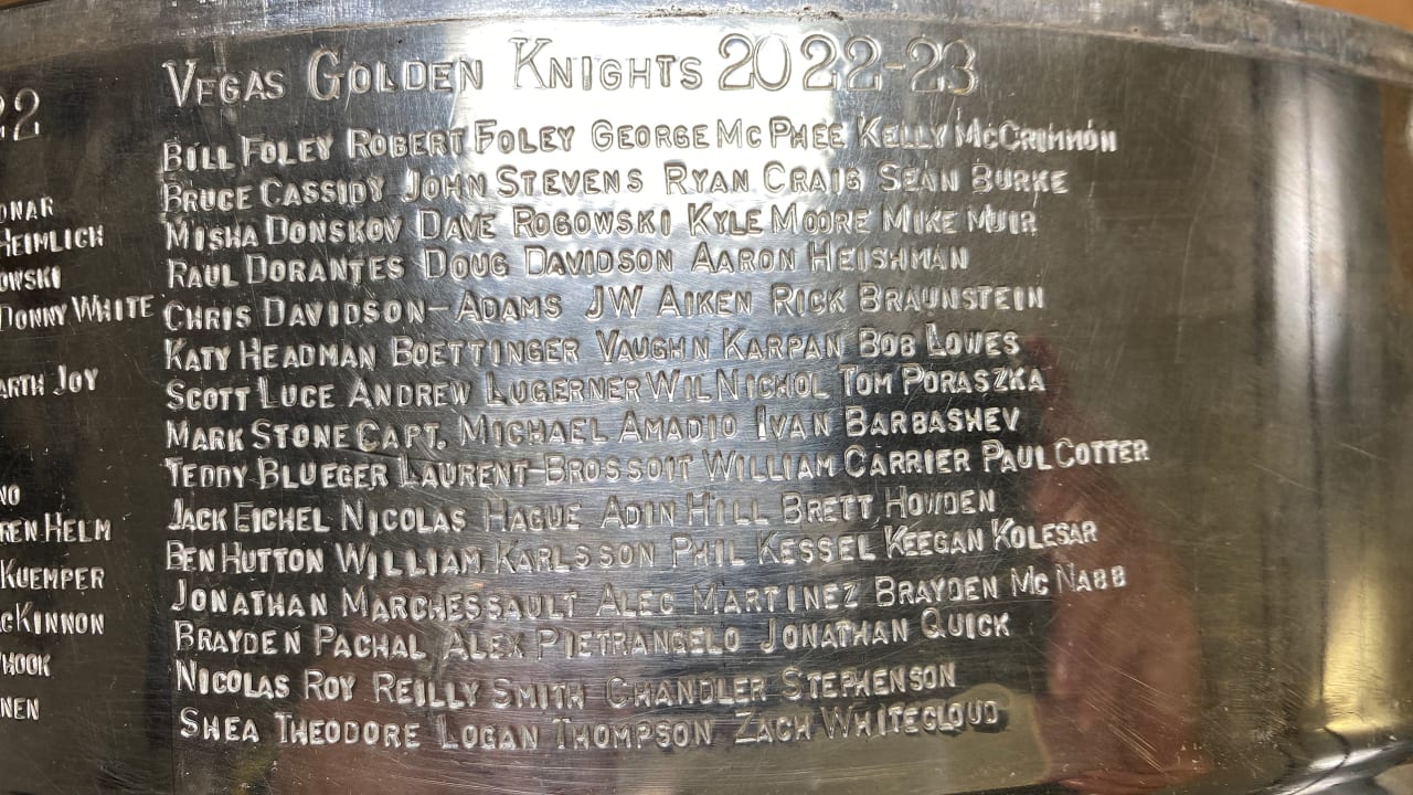 La mouture originale des Golden Knights a joué un rôle clé dans la conquête  de la coupe Stanley