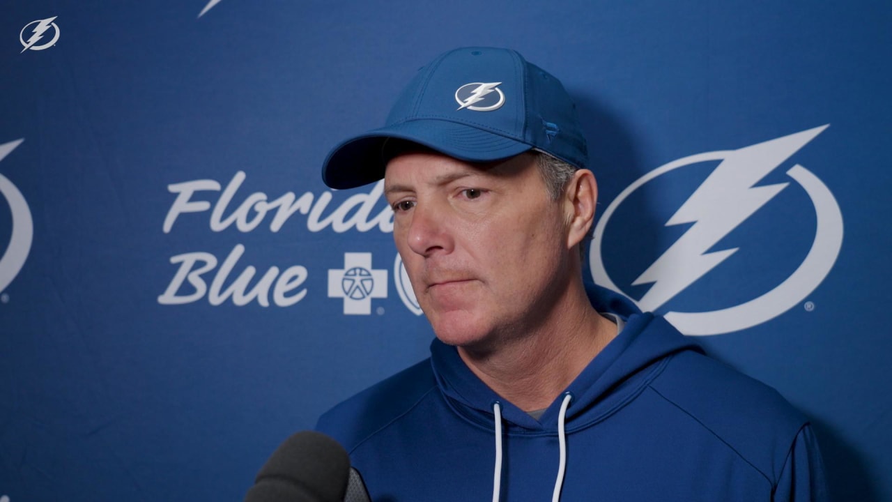 Jon Cooper Pregame at Toronto Maple Leafs Tampa Bay Lightning