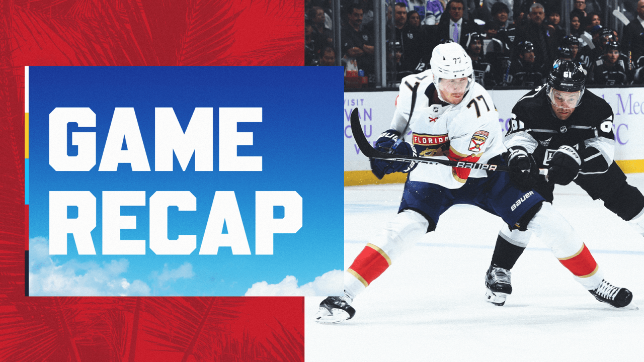 RECAP: Kings 2, Panthers 1 | Florida Panthers