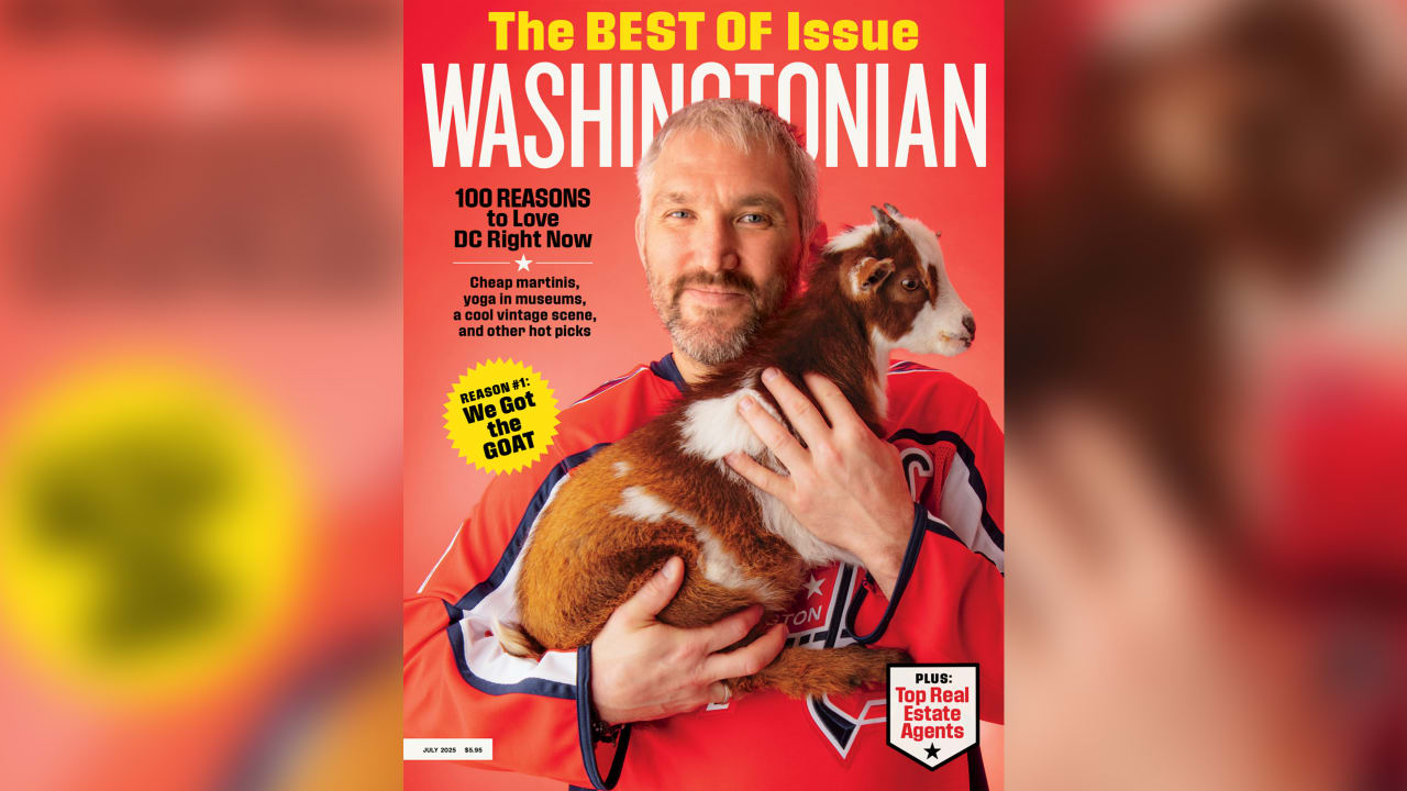 Ovechkin poses with baby goat for magazine cover | NHL.com