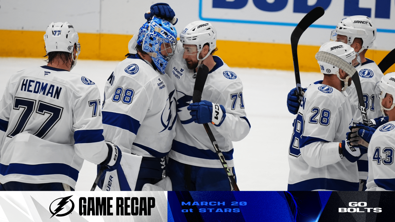 Recap: Lightning 3, Stars 2 - SO | Tampa Bay Lightning