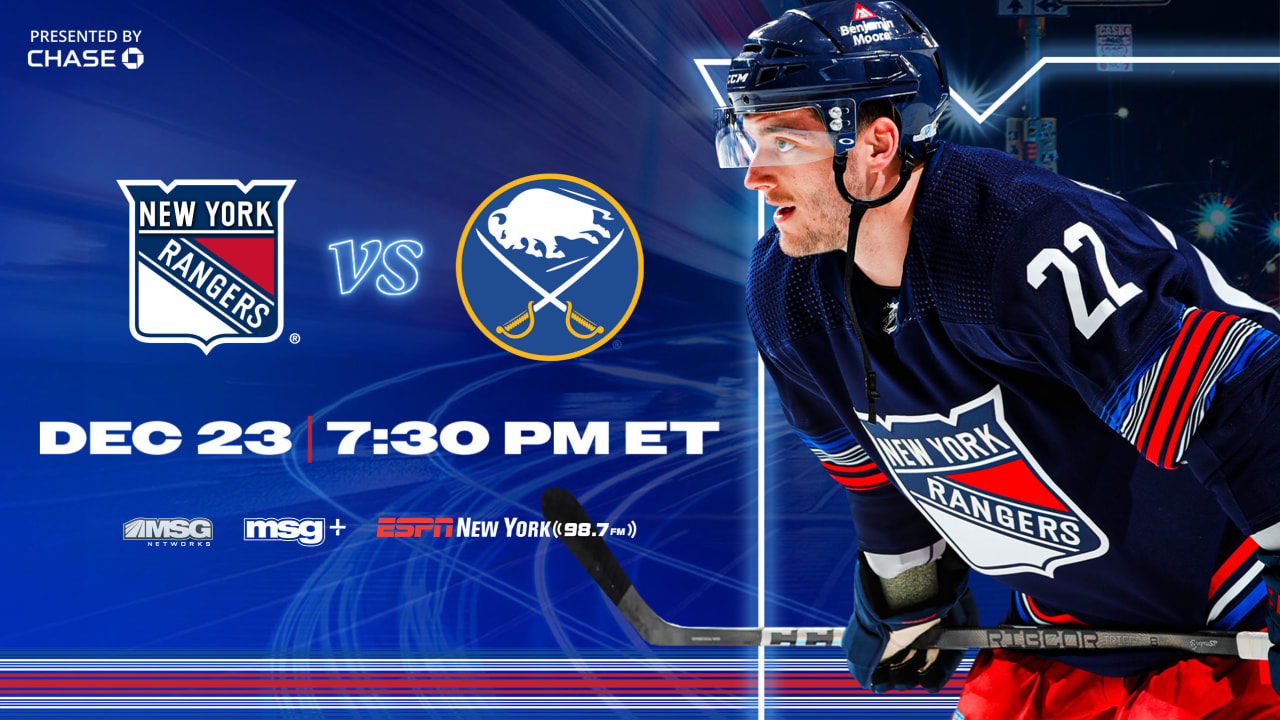 New York Rangers vs. Buffalo Sabres: Live Stream, TV Channel