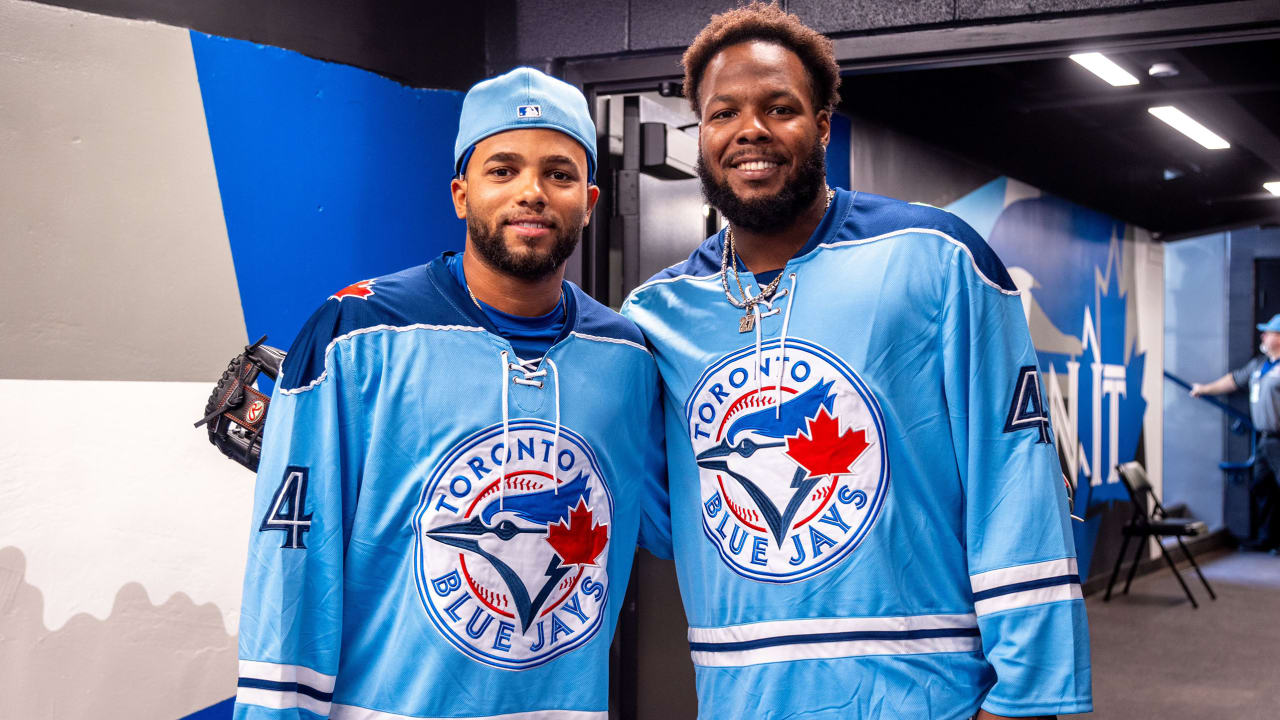 Toronto Blue Jays give away replica Springer hockey jerseys NHL