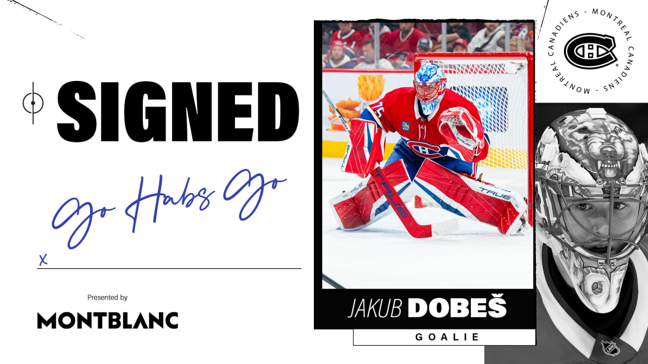 Two-year contract for goaltender Jakub Dobes | Montréal Canadiens