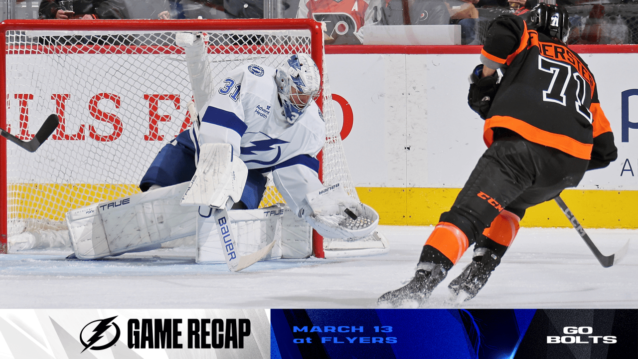 Recap: Flyers 4, Lightning 3 - SO | Tampa Bay Lightning