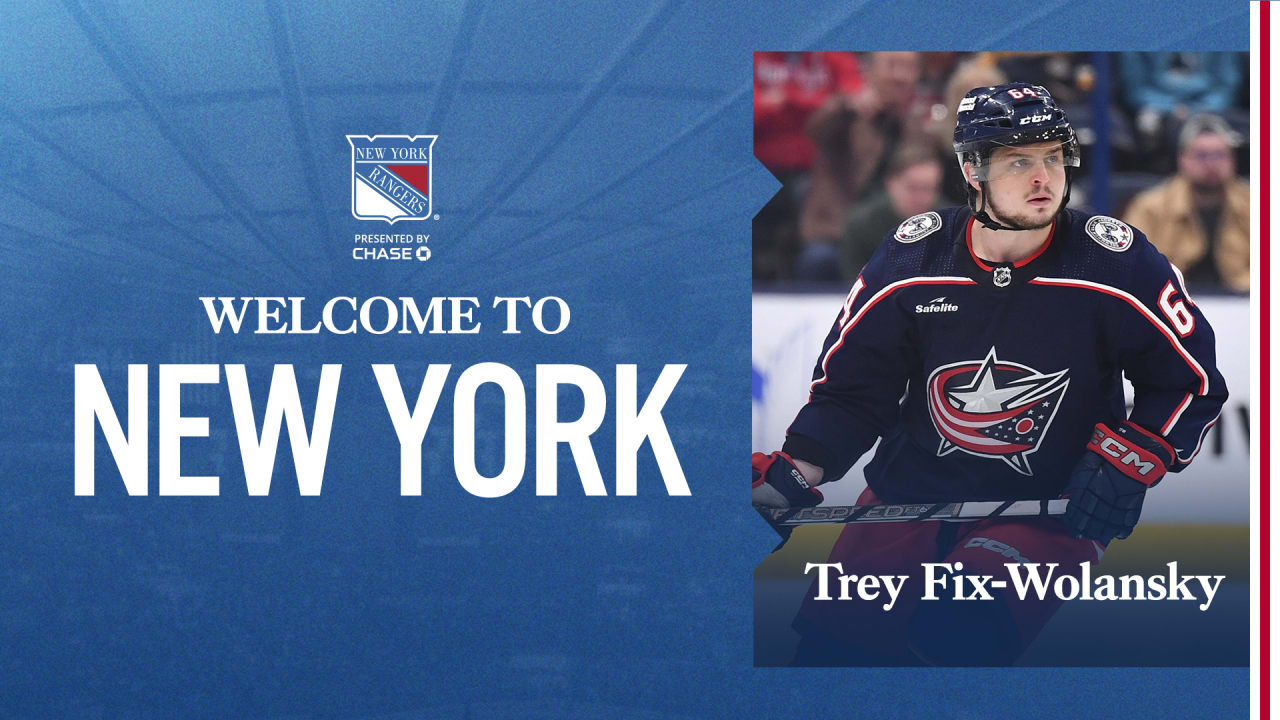 Rangers Agree to Terms with Trey Fix-Wolansky | New York Rangers