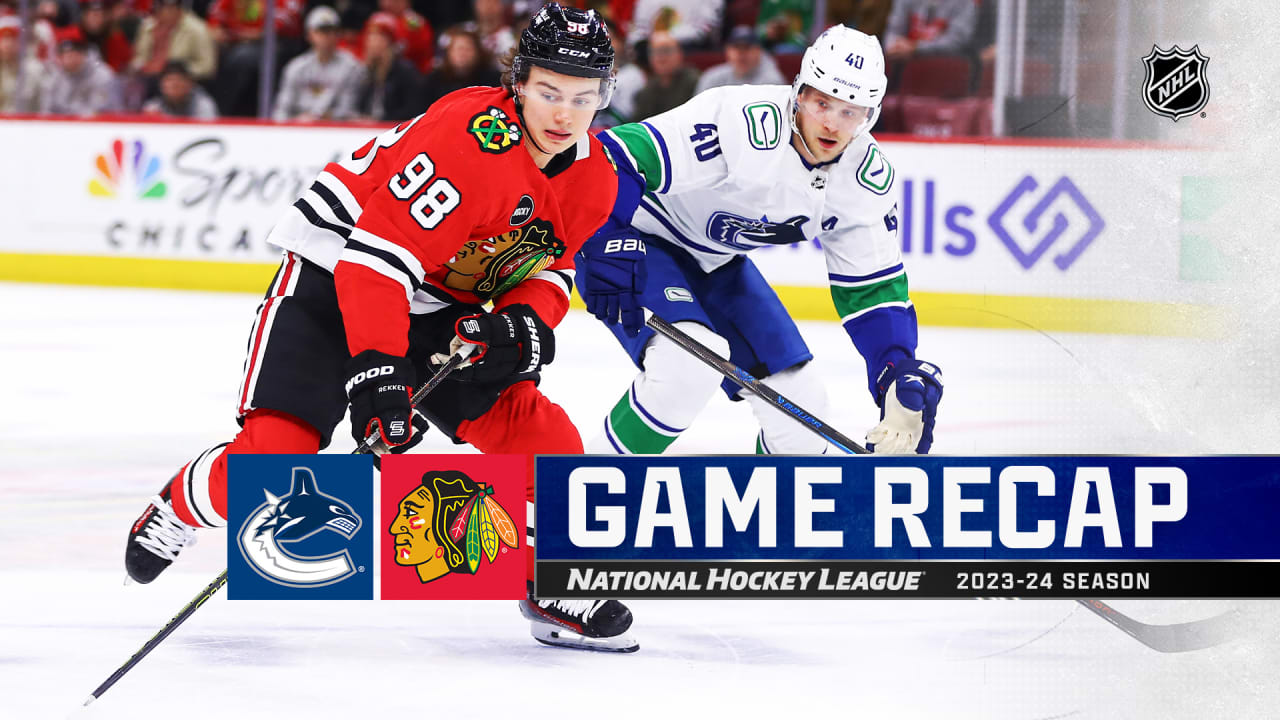 Canucks score 3 in 2nd, defeat Blackhawks to push point streak to 6 ...