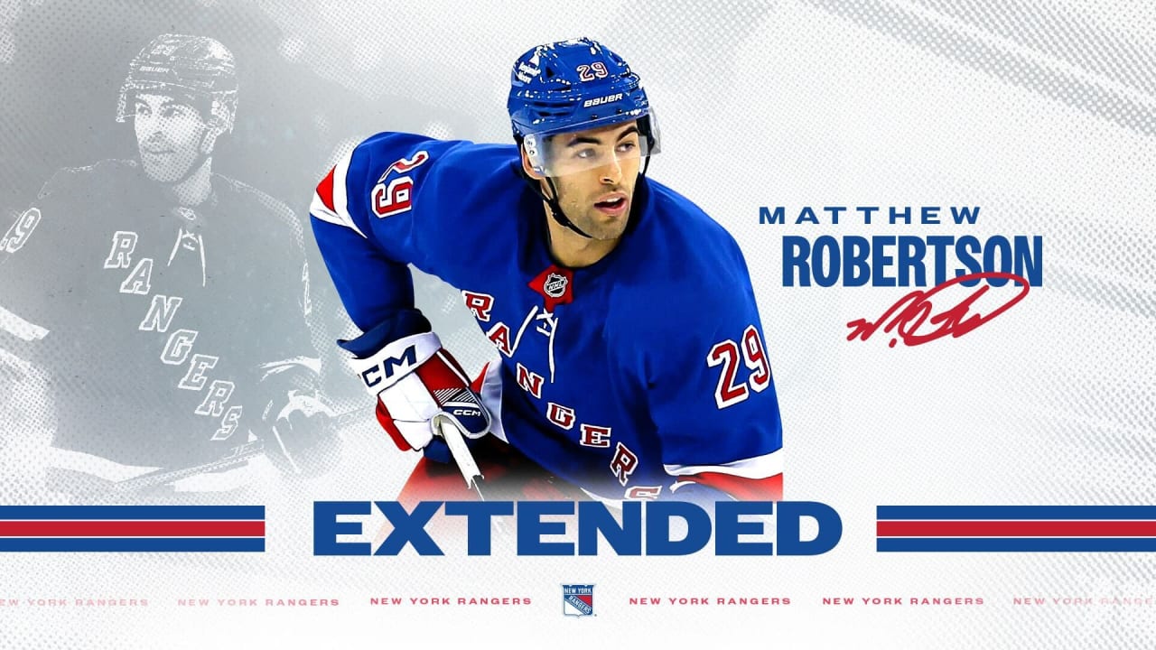 Rangers Agree to Terms with Matthew Robertson | New York Rangers