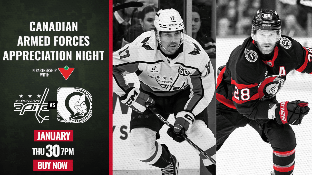 Sens Set-up: Canadian Armed Forces Night vs Washington Capitals | Ottawa Senators