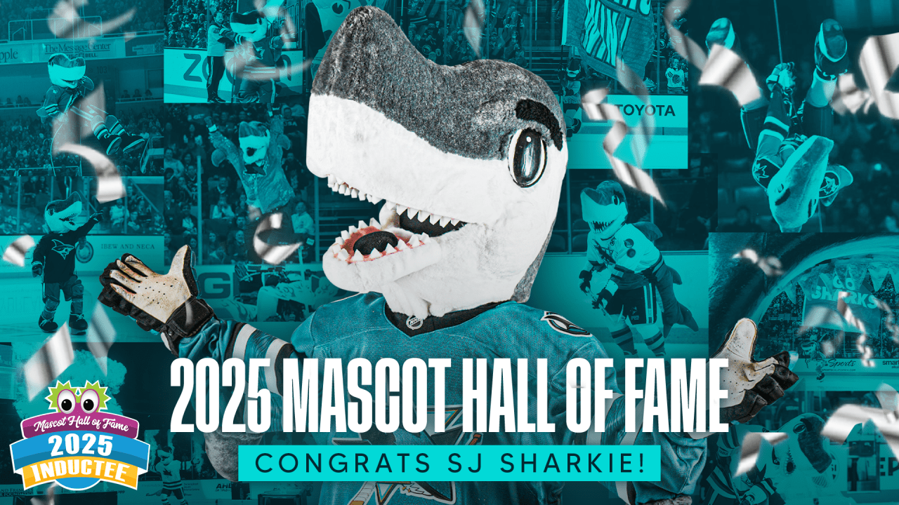 S.J. Sharkie named to the Mascot Hall of Fame | San Jose Sharks