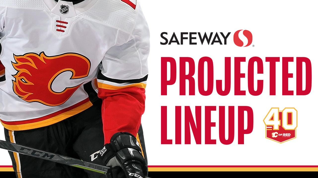 PROJECTED LINEUP FLAMES OILERS Calgary Flames