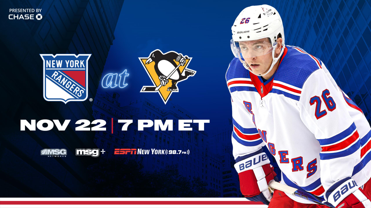 Pregame Notes: Rangers At Penguins | New York Rangers