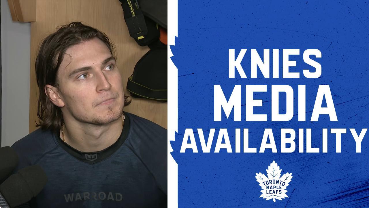 Matthew Knies Practice Toronto Maple Leafs