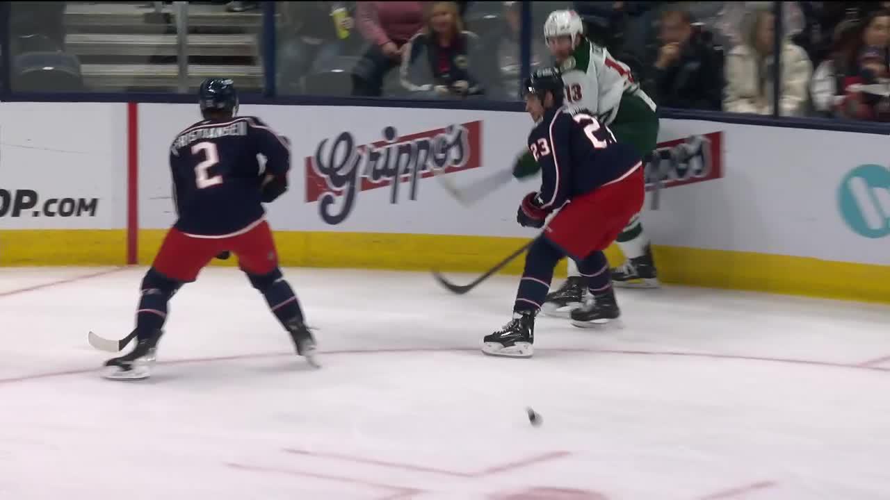 MINCBJ Rossi scores goal against Daniil Tarasov Minnesota Wild