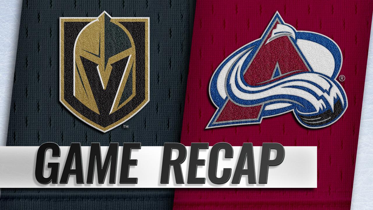 Semyon Varlamov, Avalanche shut out Vegas Golden Knights 3-0 - Mile High  Hockey
