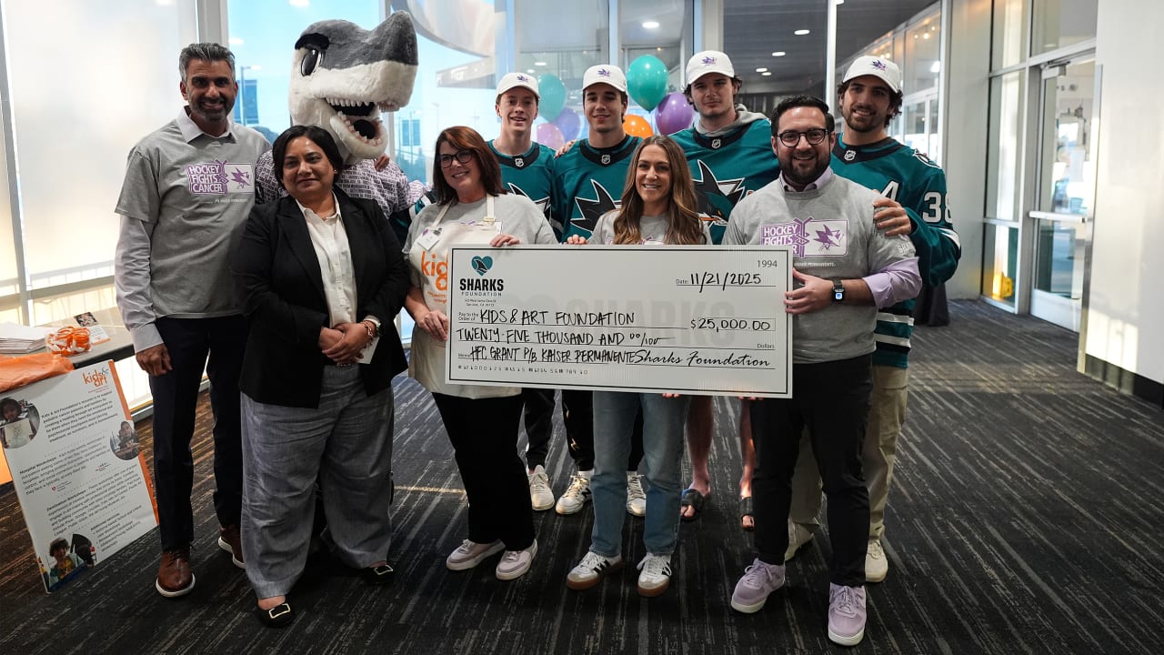 Sharks Foundation & Kaiser Permanente award $25,000 grant to Kids and Art Foundation | San Jose Sharks