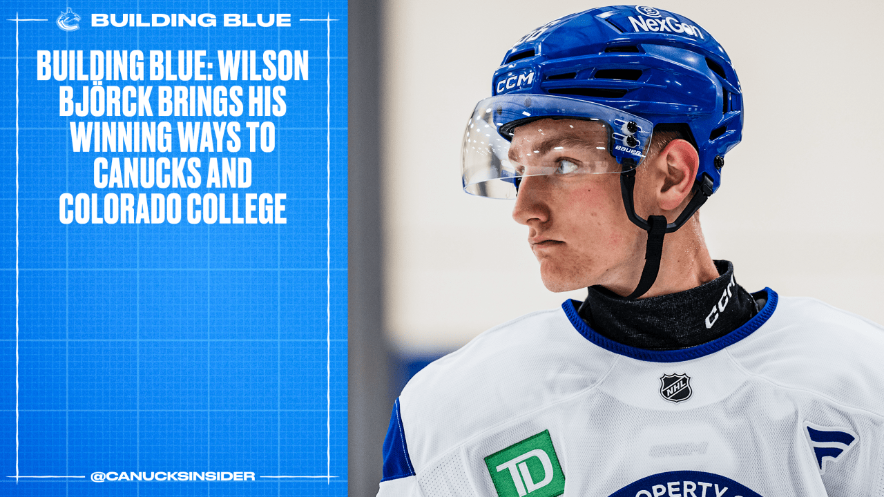 Building Blue: Wilson Björck Brings his Winning Ways to Canucks and Colorado College | Vancouver Canucks