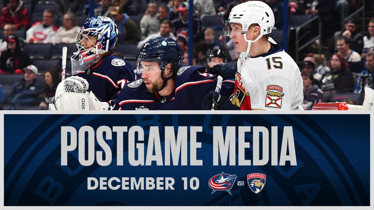 Postgame Media (12/10/23) | Columbus Blue Jackets