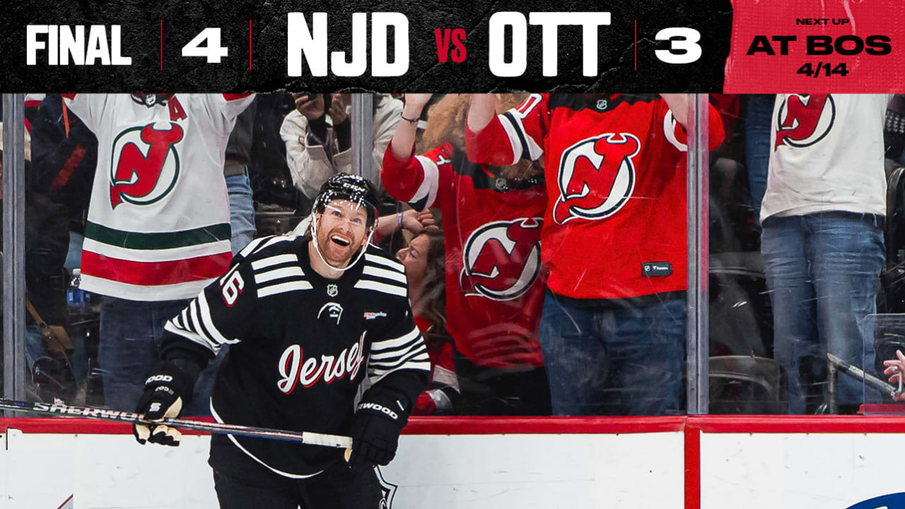 Devils Win Final Home Game of Season in OT