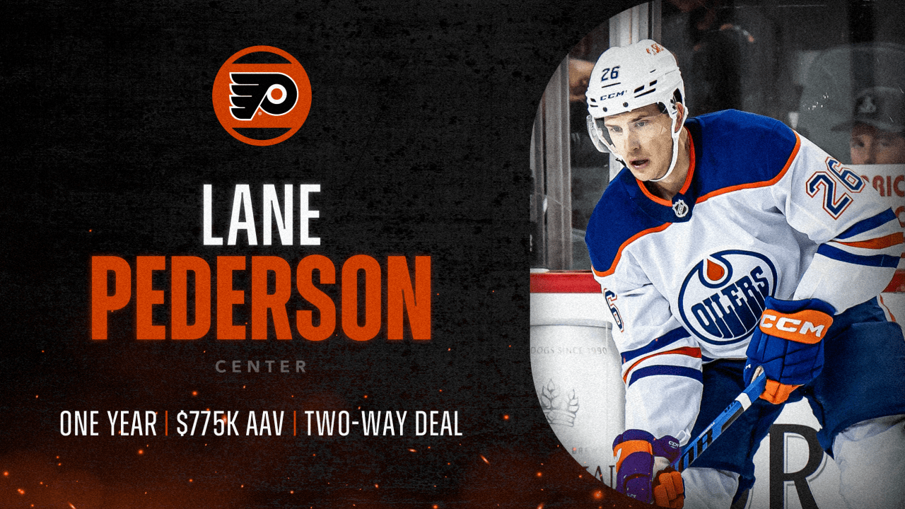 Flyers Agree to Terms with Center Lane Pederson | Philadelphia Flyers