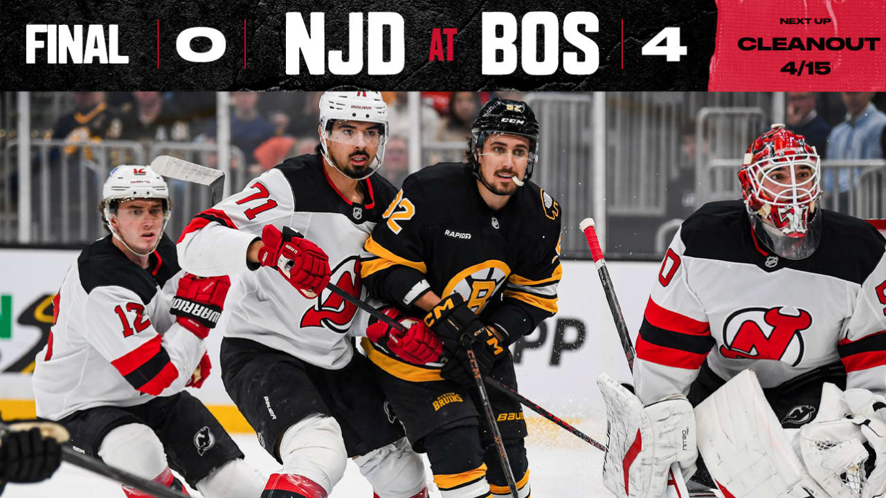 Devils Season Ends with Loss to Bruins