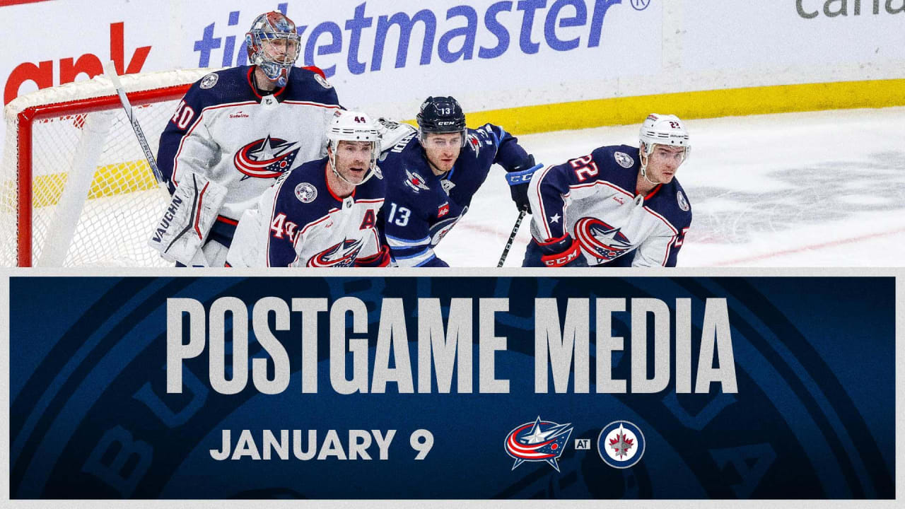 Postgame Media (1/9/24) | Columbus Blue Jackets