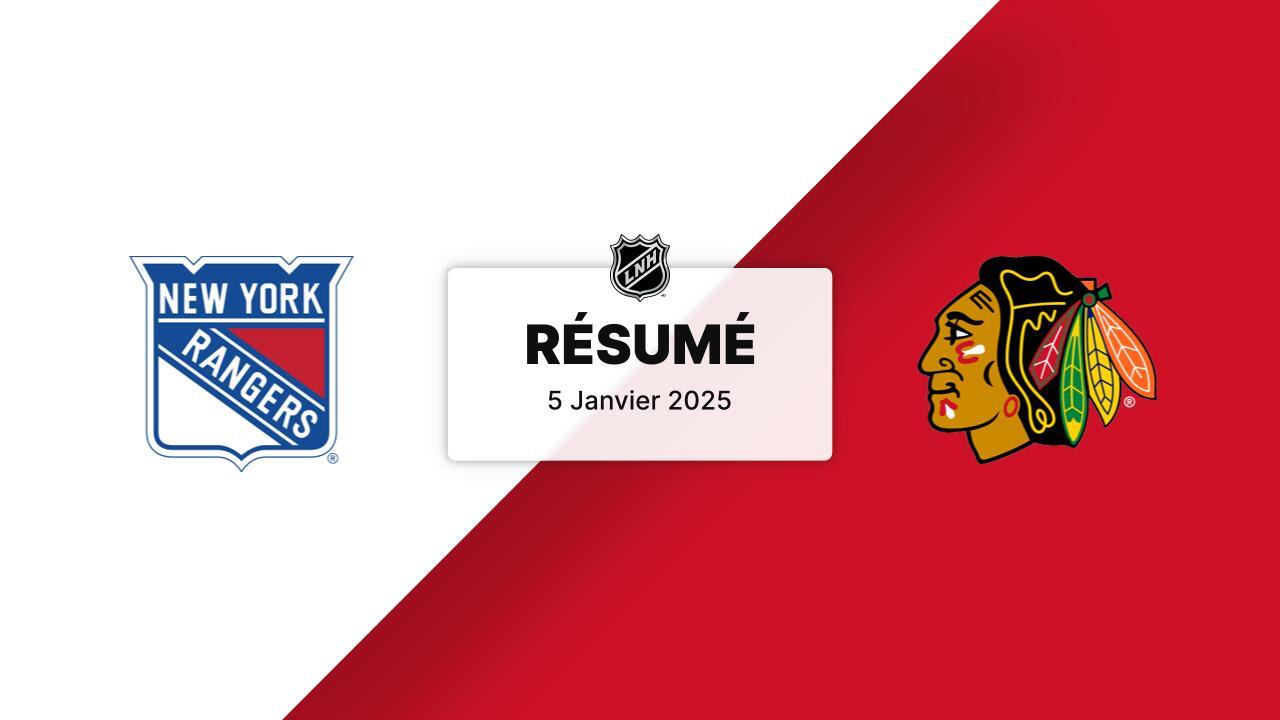 NYR vs CHI Résumé 05/01/24