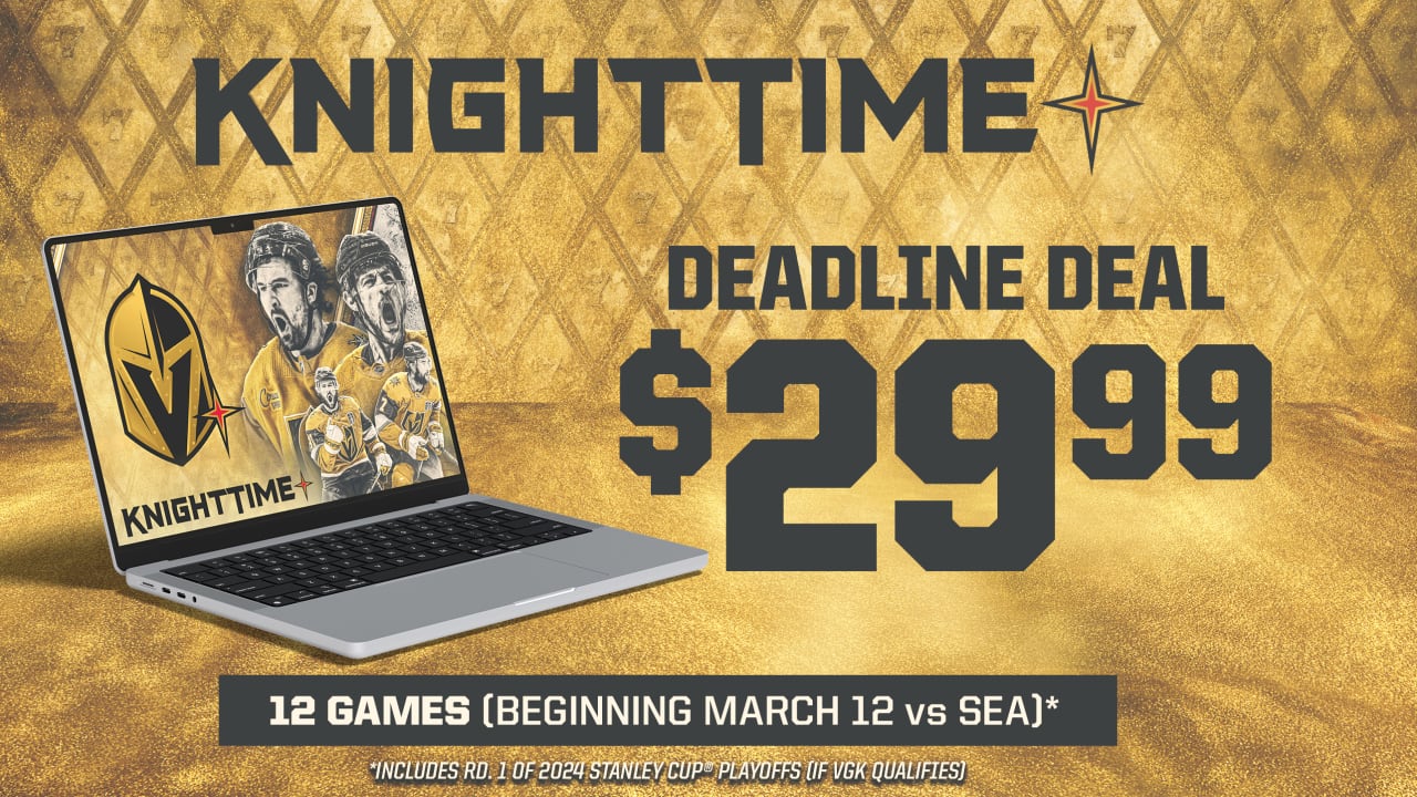 Scripps Sports and VGK Launch ‘Deadline Deal’ on KnightTime+