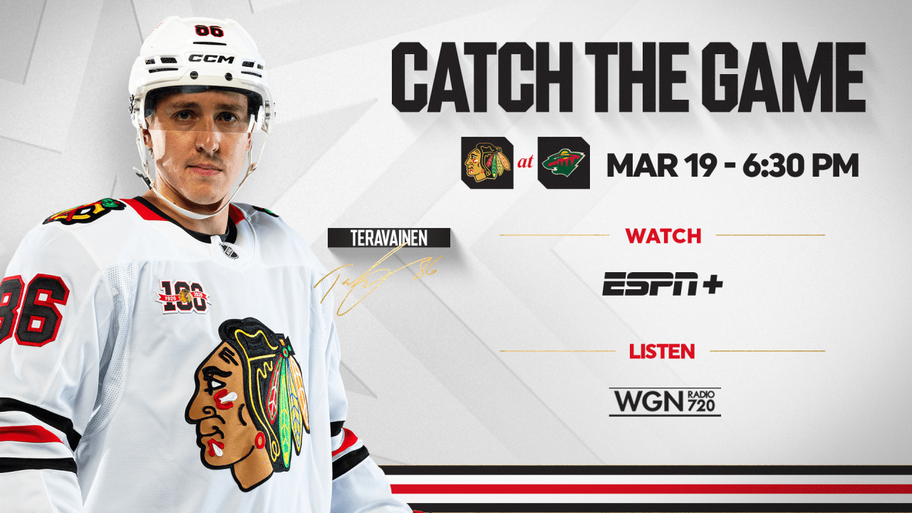 PREVIEW: Blackhawks Travel to Minnesota for Rematch with Wild