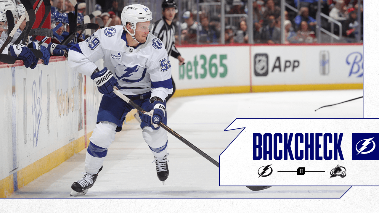 The Backcheck: Lightning win streak ends in Colorado on Tuesday | Tampa Bay Lightning