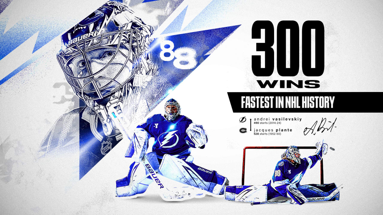 Andrei Vasilevskiy earns 300th career NHL win | Tampa Bay Lightning