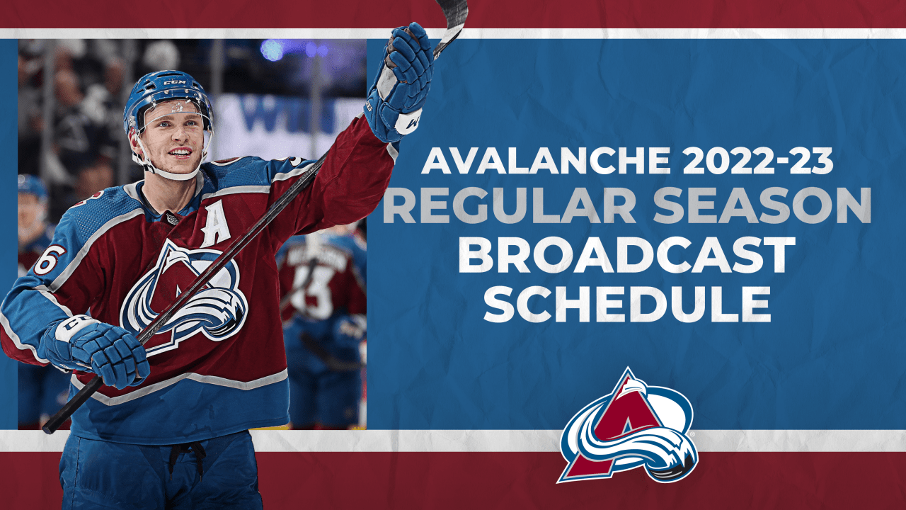 Avalanche 202223 Regular Season National Broadcast Schedules