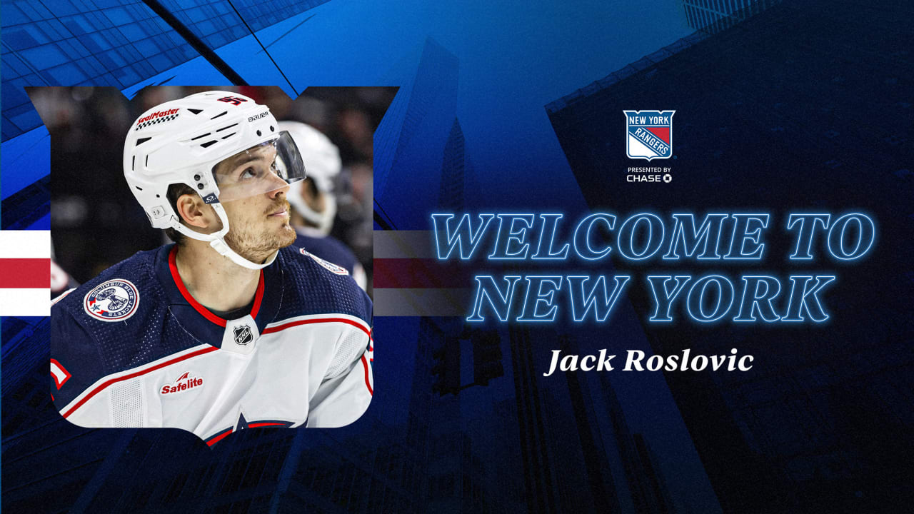 New York Rangers Acquire Forward Jack Roslovic from Columbus Blue Jackets