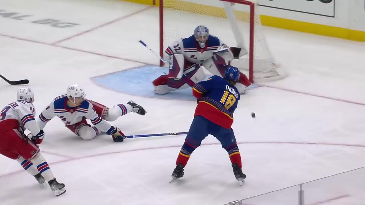 NYR@STL: Thomas scores unassisted goal | St. Louis Blues