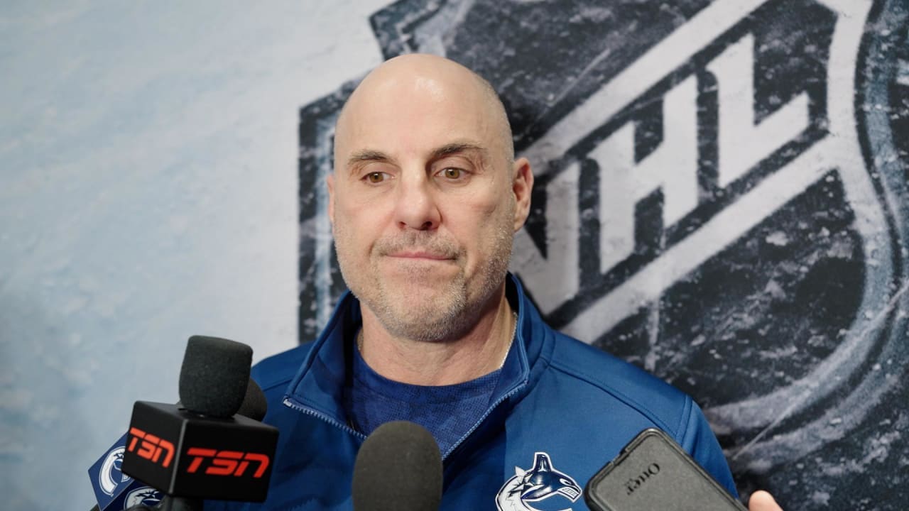 PRACTICE Rick Tocchet Vancouver Canucks