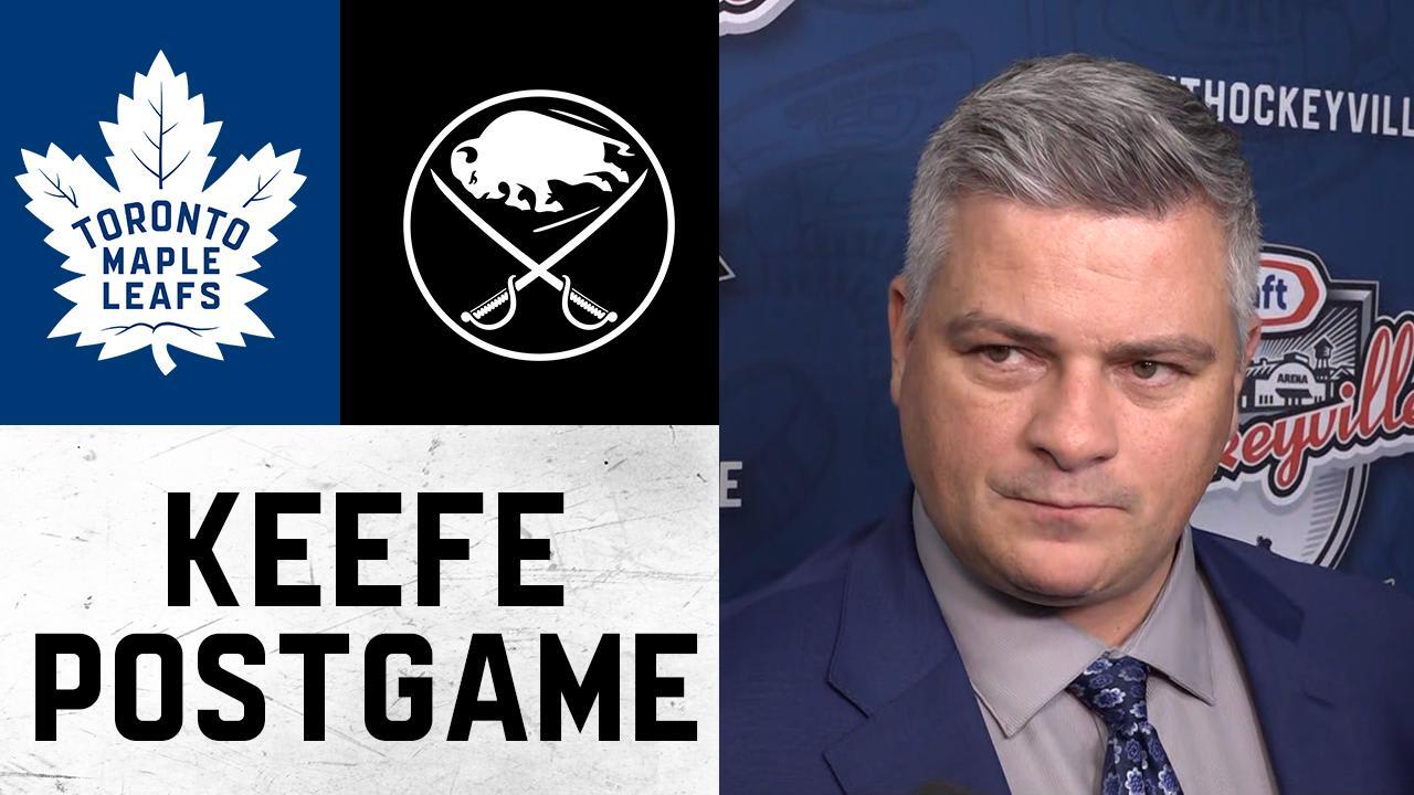 Sheldon Keefe Post Game Toronto Maple Leafs