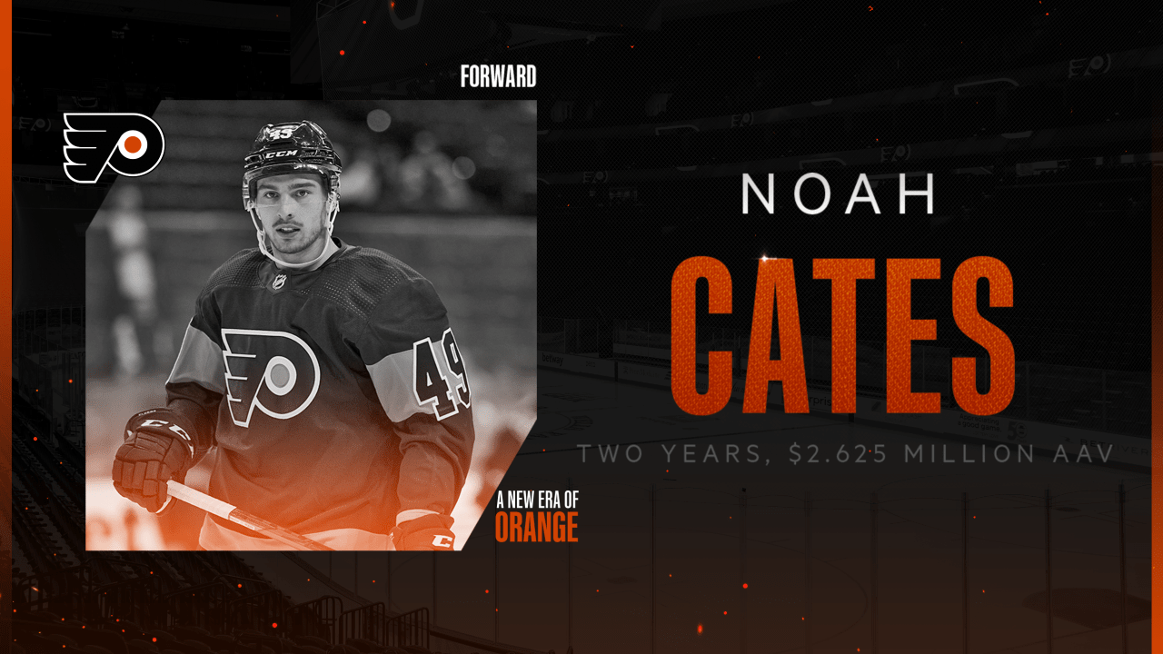 Flyers sign Noah Cates to a twoyear contract Philadelphia Flyers