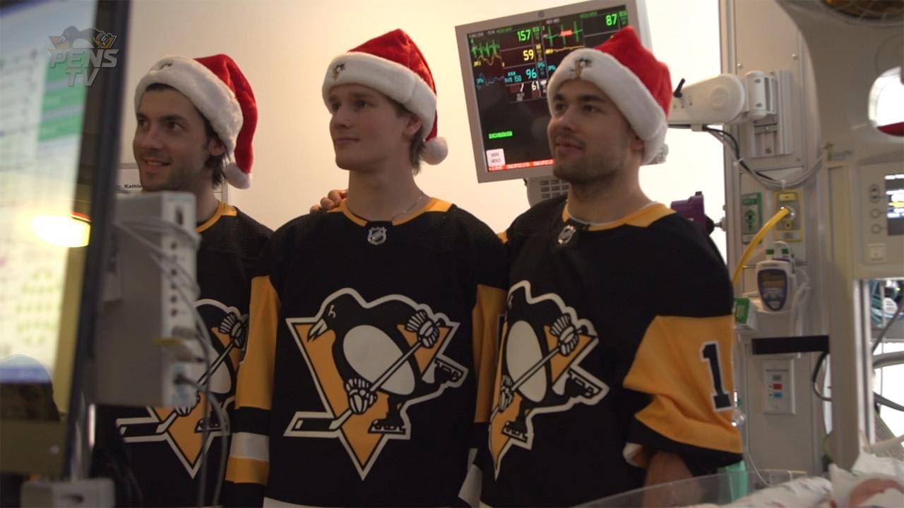 Justin Schultz visits children at a - Pittsburgh Penguins