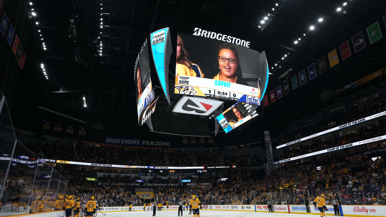 Nashville Predators and Vanderbilt Health Celebrate Champ of the Game