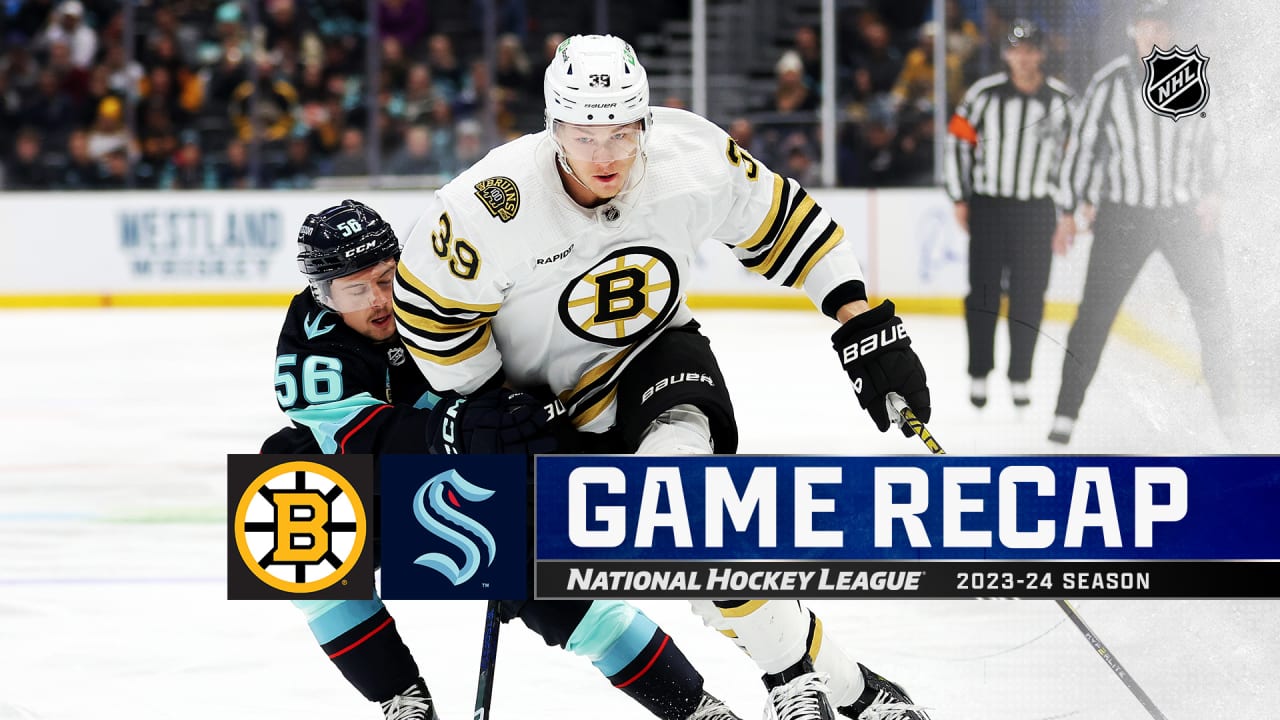 Grubauer makes 29 saves, Kraken defeat Bruins in shootout | Boston Bruins