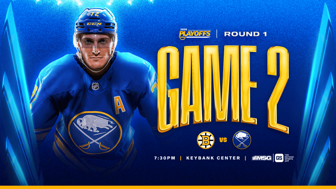 Sabres vs. Bruins – Game 2 | How to watch, lineup notes, and storylines