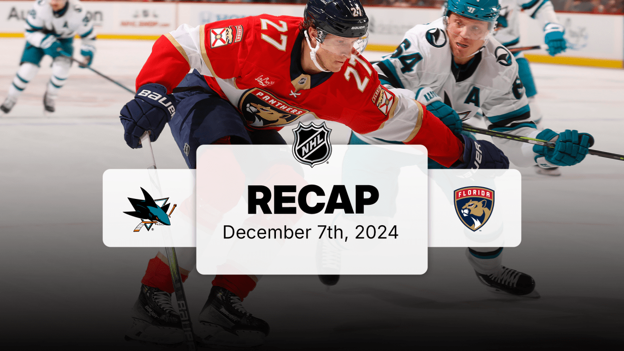 SJS at FLA | Recap | NHL.com